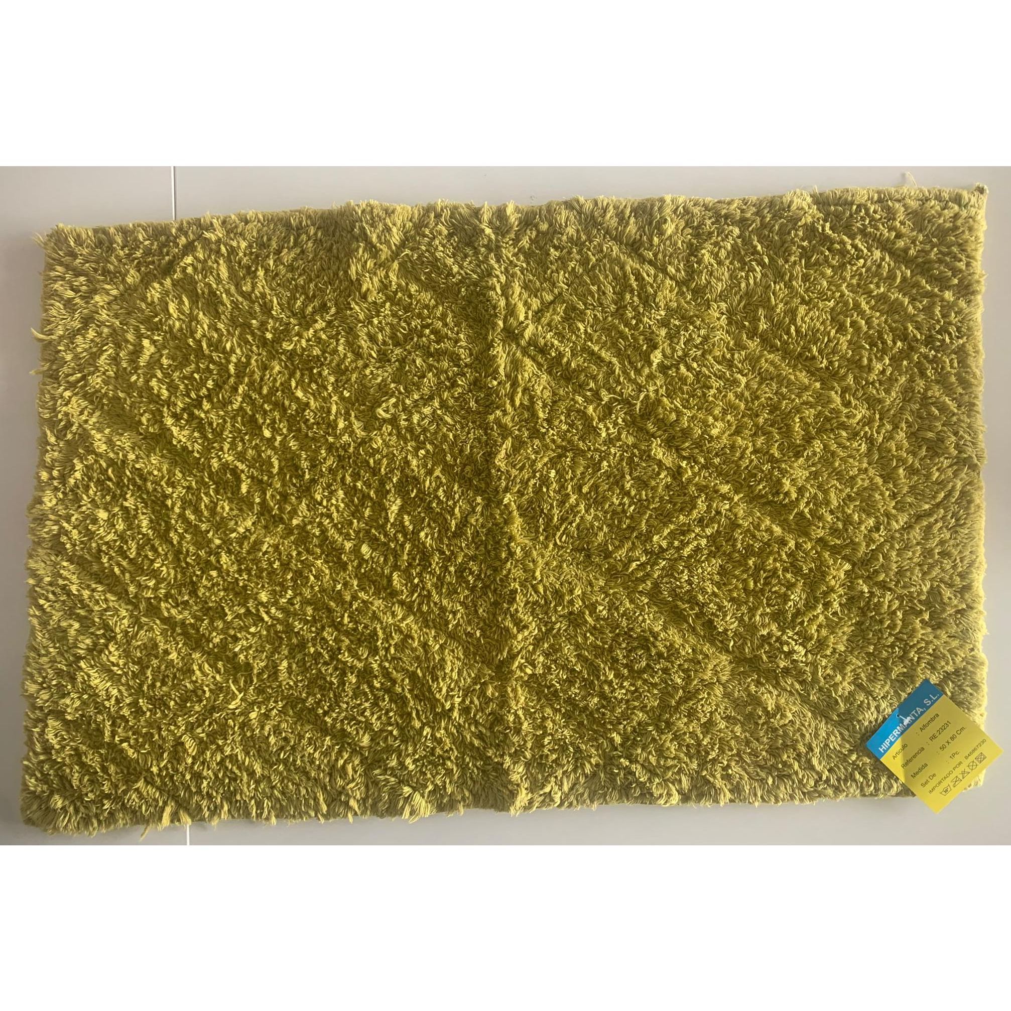 HIPERMANTA. Alfombra de baño MODERNA modelo WOOLY de 50x80 cm. EXTRA SUAVE y CONFORTABLE. Muy ABSORBENTE. Diferentes colores a elegir.