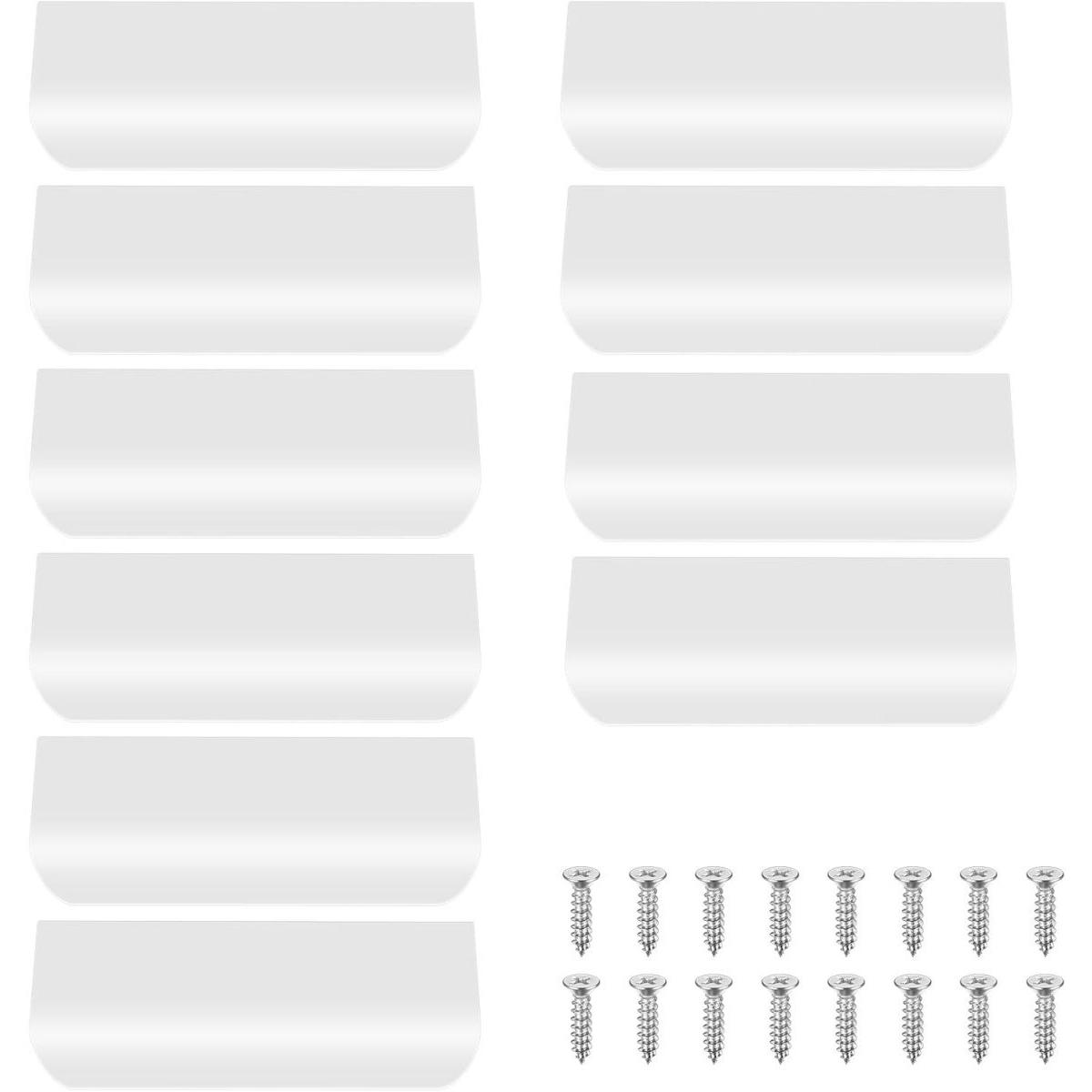 10 piezas - 150*40*17,5 mm - Tiradores para armarios - Tiradores para cajones - Tirador oculto - Tirador de aleación de aluminio - Tiradores para armarios de cocina