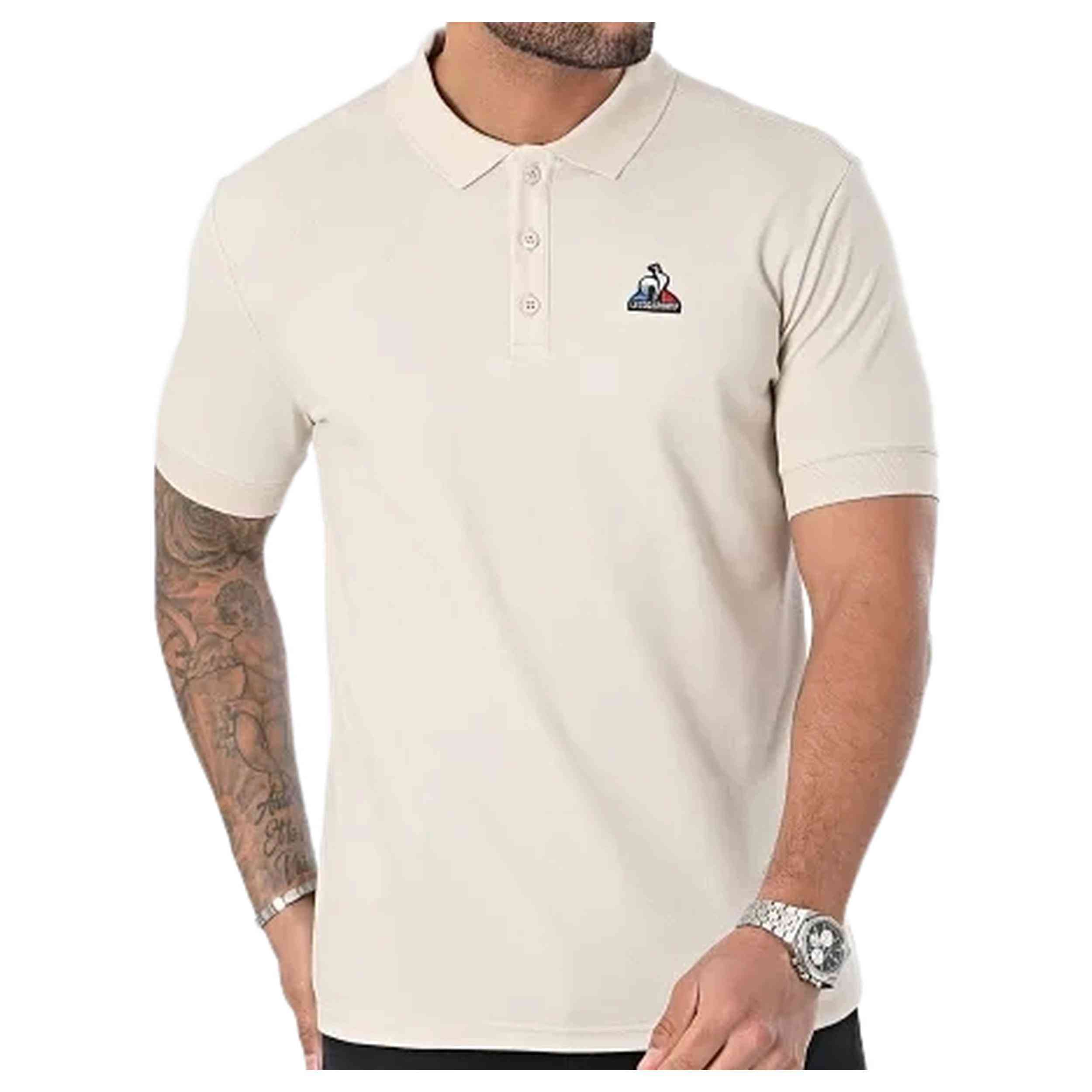 Polo De Manga Corta Le Coq Sportif modelo Le Coq Sportif para Hombre en color Beige