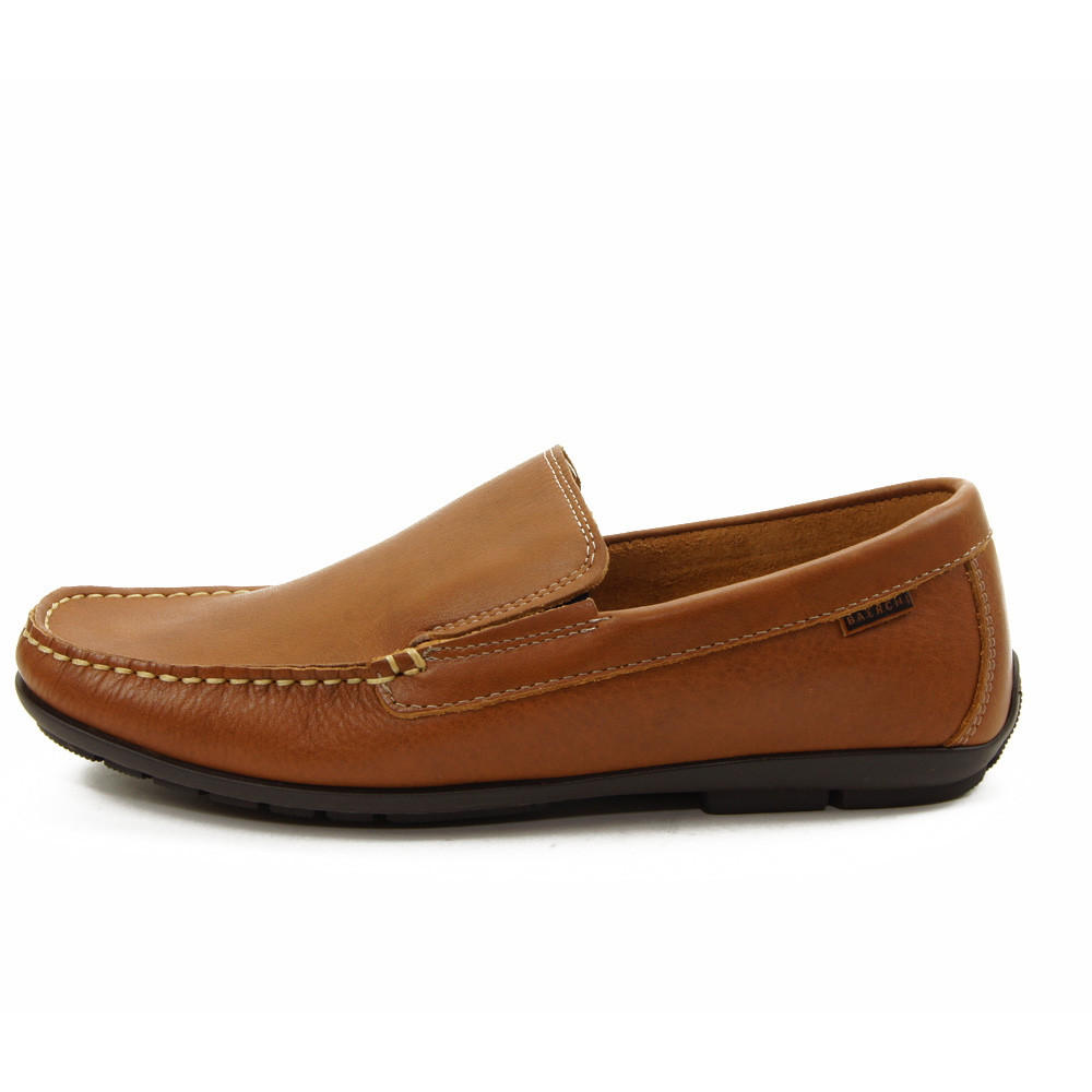 Baerchi mod. 7901 mocasín para hombre en piel natural, sin cordones