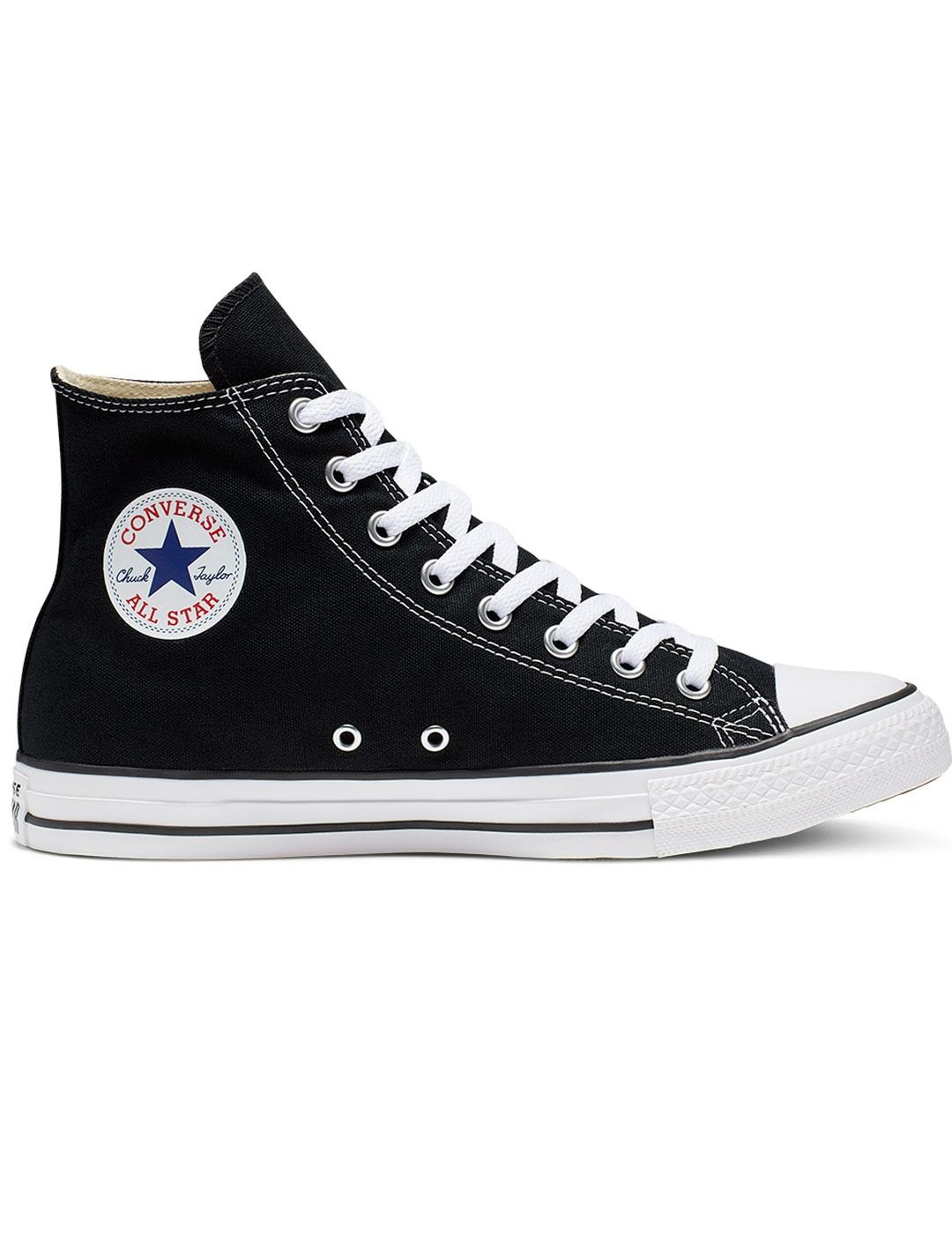 Converse Chuck Taylor All Star - Zapatilla de Bota de Lona Negra para Mujer