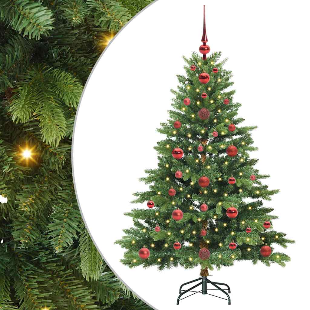 vidaXL Árbol de Navidad artificial con 150 LED Verde 120 cm PE y PVC