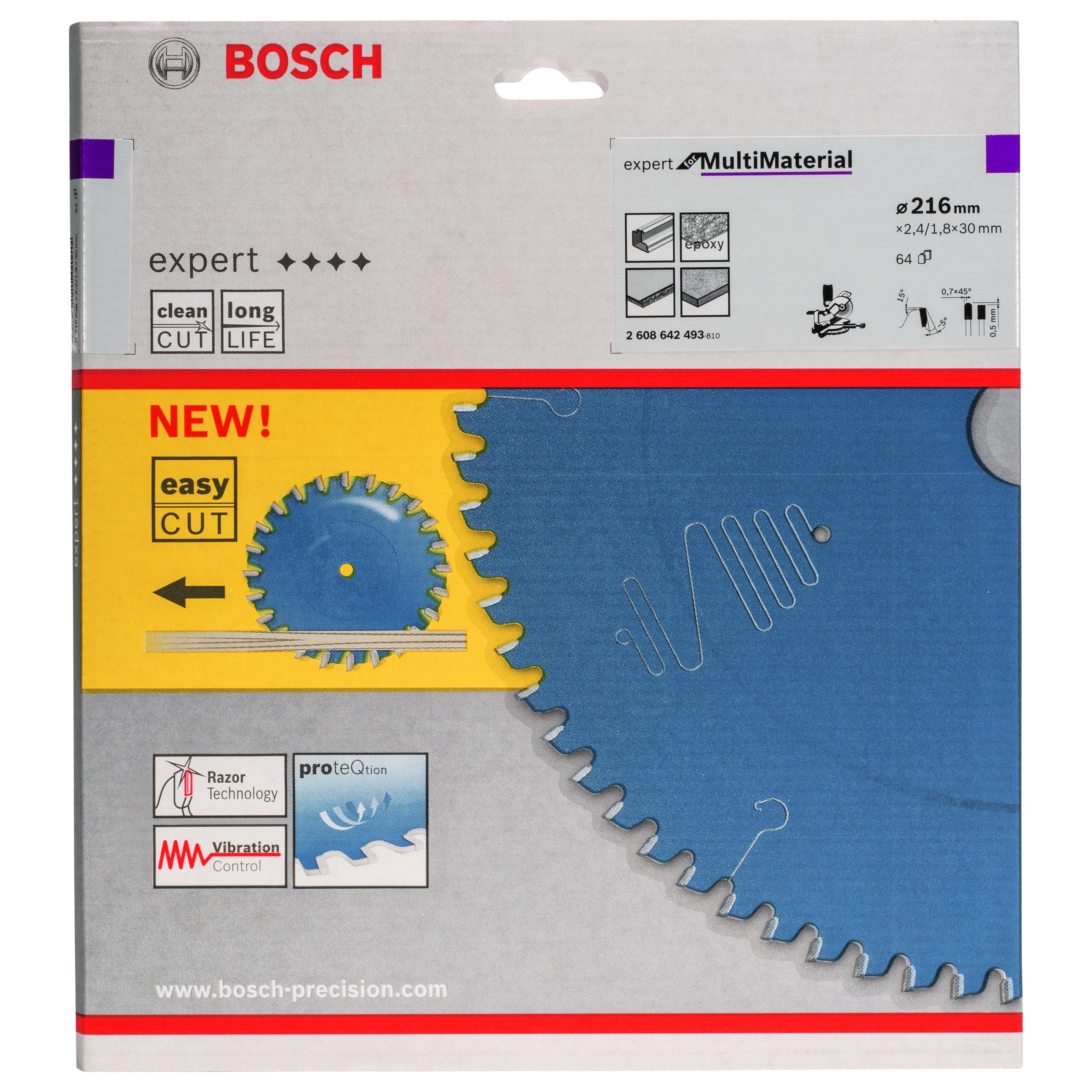 Sierra circular Expert Multi Material 216x30x24 64 | BOSCH 2608642493