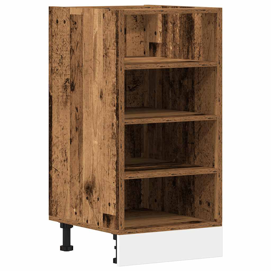 vidaXL Armario bajo "Riga" 40x44,5x81,5 cm Madera de ingeniería Multicolor