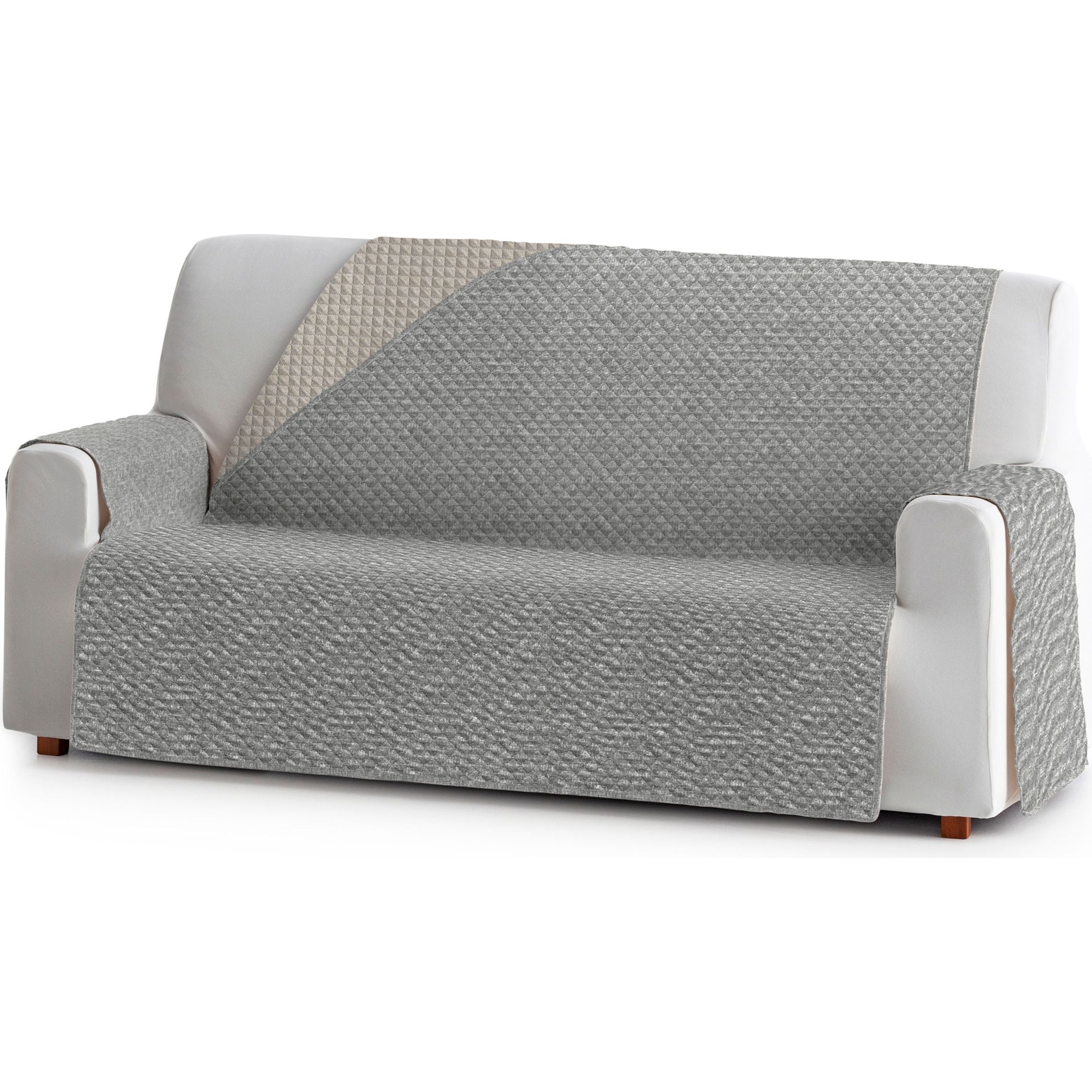 EYSA Cubre Sofá 1 Plaza (Variedad de Colores) - Protección Parcial Para Sofá - Cubre Sofá Tacto Extra Suave - Fácil Colocación Con Gomas Elásticas