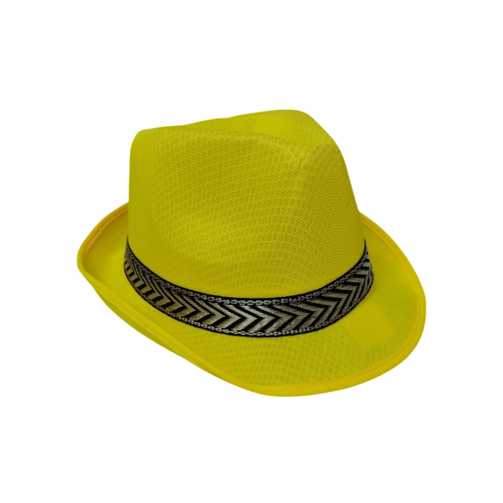 Sombrero Fedora de Fiesta Adulto Pack Ahorro, Gorros Multicolor Transpirable Carnaval y Eventos - Talla Única Hombre, Mujer - Kebedo Moda