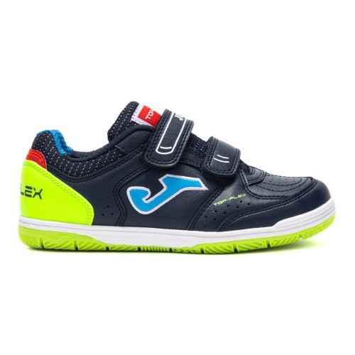 Deportivas JOMA TOP FLEX JR en marino con doble velcro.
