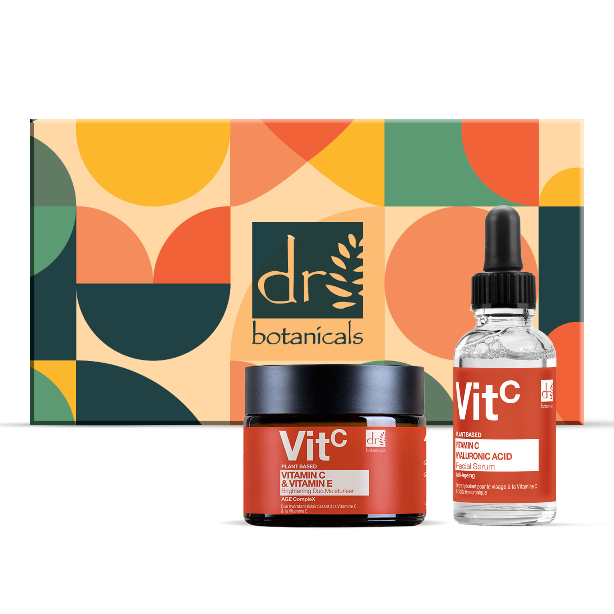 Dr. Botanicals Set Regalo Sérum Facial Vitamina C y Ácido Hialurónico Antiedad e Hidratación