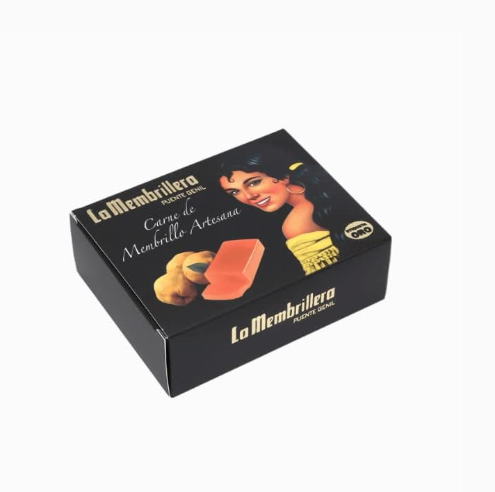 Carne de Membrillo Artesanal con Etiqueta Oro , Estuche Gourmet 250g para Regalo, Ideal para Quesos y Postres | Ibéricos a domicilio gourmet