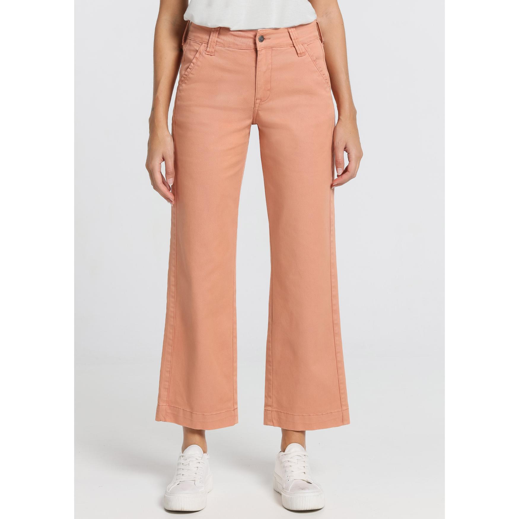 CIMARRON - OLIVIA-SENDA PANTALON CHINO Caja Alta Straight Wide leg  - Tallaje en Pulgadas- Tallaje en Pulgadas