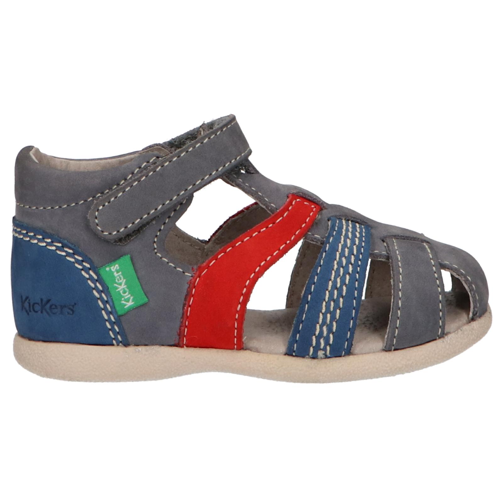 Kickers boy's sandals 102987 -10 babysun 53 bleu jeans
