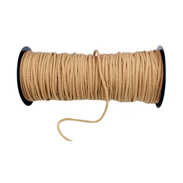 Cordón elástico suave de licra/poliester 3 mm