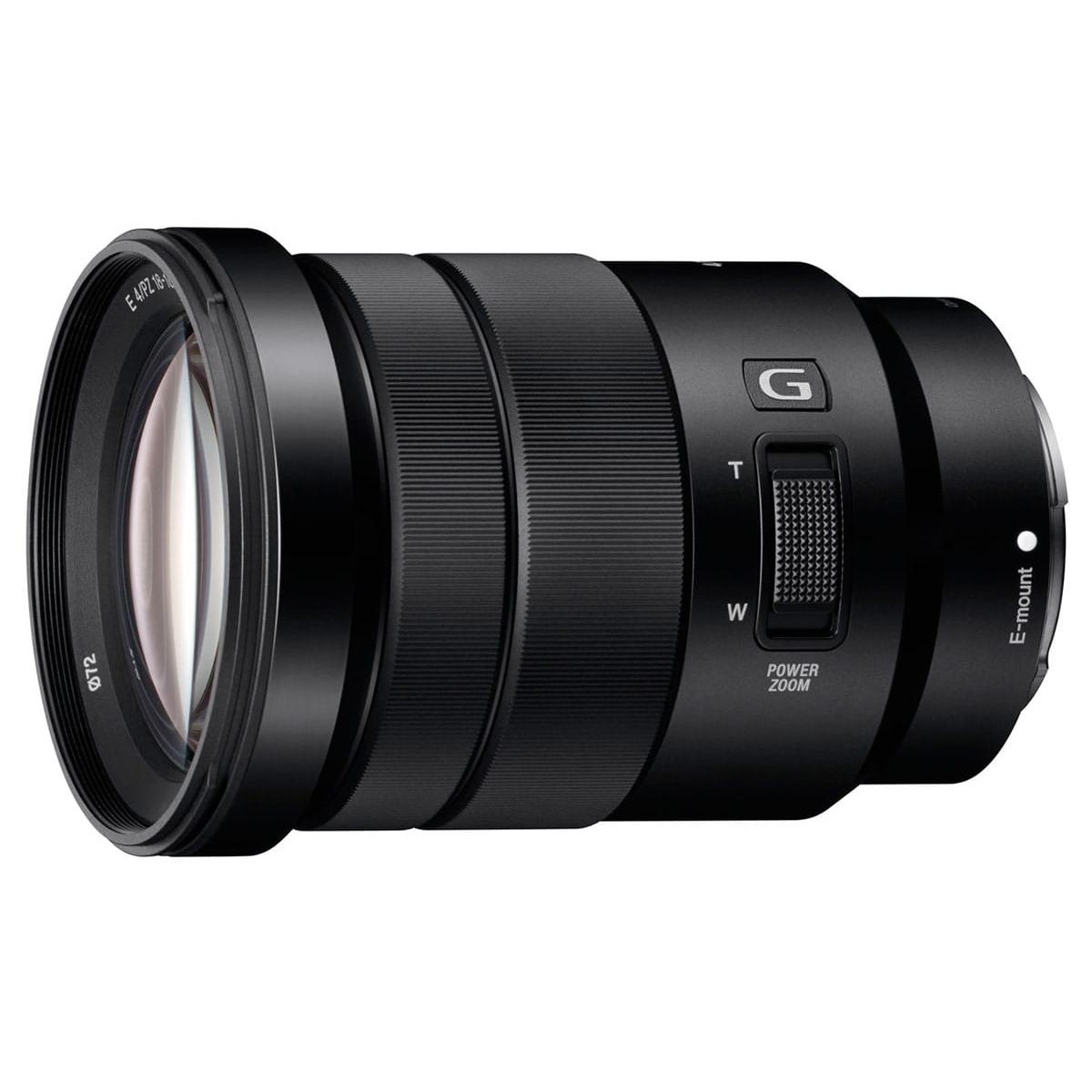 Sony - Objetivo SELP18105G para cámaras mirrorless, zoom 18-105 mm con apertura constante F4, estabilización SteadyShot y zoom eléctrico silencioso para vídeo