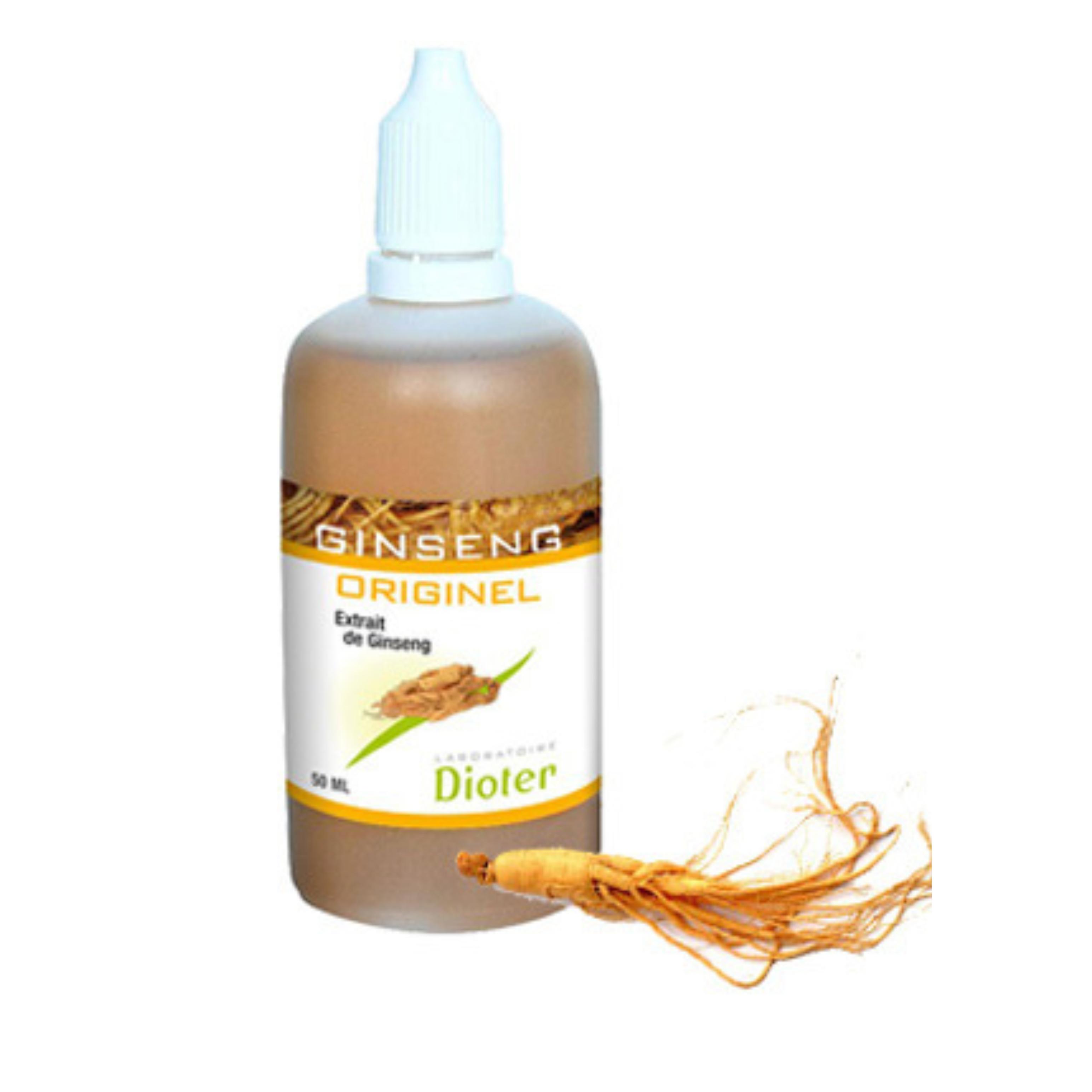 Dioter Extracto de Ginseng Blanco 100% Natural en Botella de 100 Ml para Vitalidad y Fatiga
