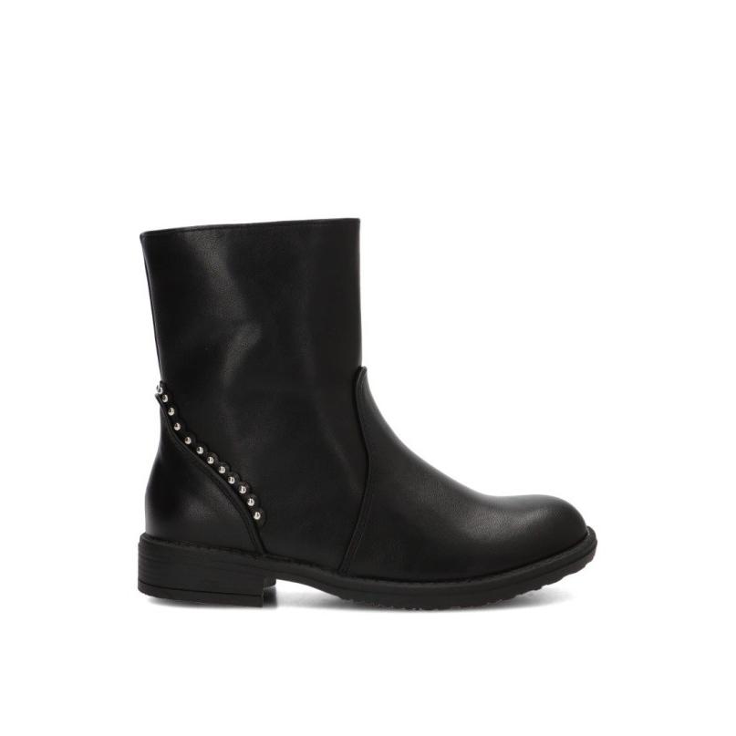 Botin Weekend Etika - Niña - Tacón Medio - Modelo 10627 - Color Negro