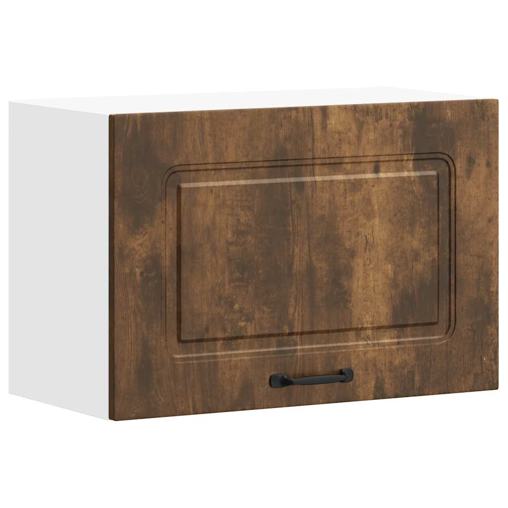 vidaXL Armario de pared para cocina Kalmar madera de ingeniería negra en color Negro/Gris hormigón/Gris sonoma y más | almacenamiento funcional diseño moderno para baño dormitorio sala