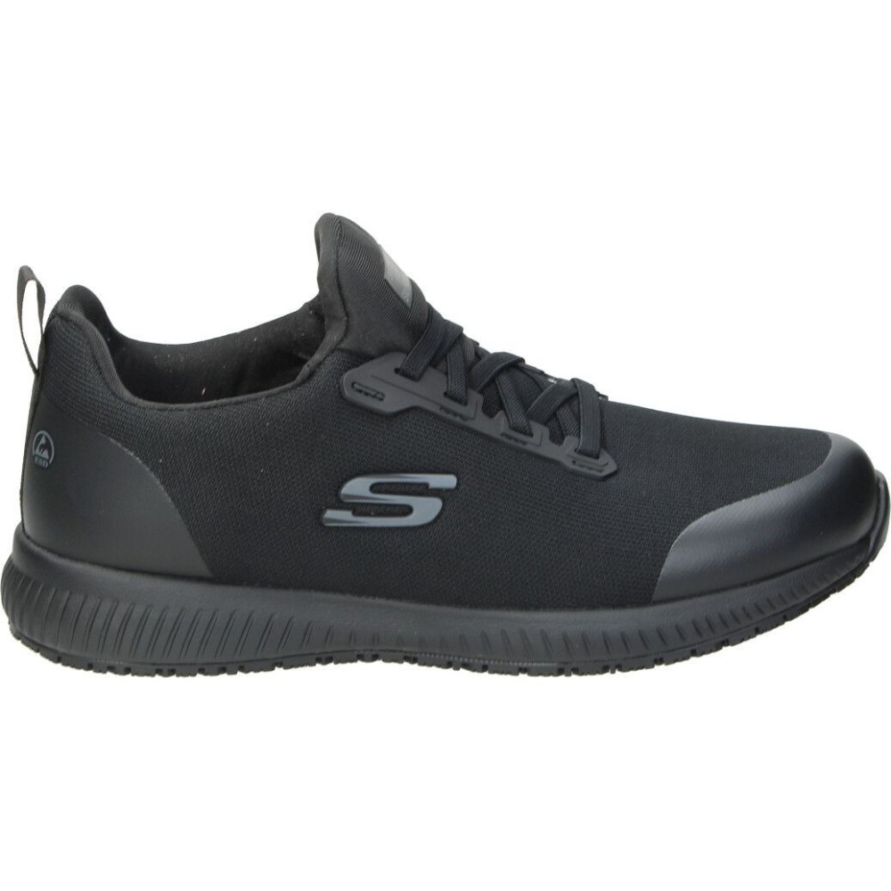 SKECHERS I Zapatos de Trabajo Skechers Work Squad SR Myton para Hombre – Deportiva de Trabajo – Zapato de Trabajo con Cierre de Gomas – Máximo Ajuste – Cómodas y de Alta Calidad – Perfectas para Largas Jornadas De Pie – Modelo 200051EC-BLK