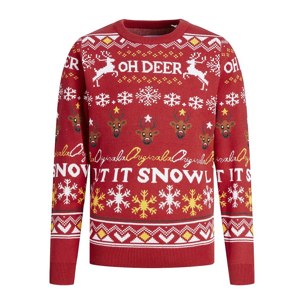 Jersey JACK & JONES JORHOHO KNIT 12221312 RJO Rojo