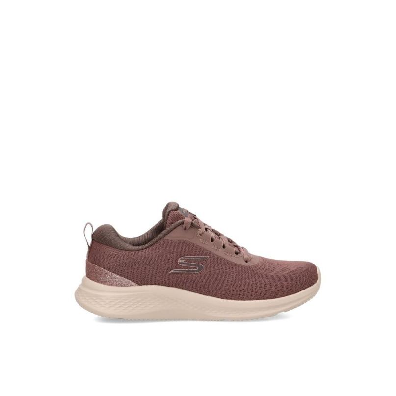 Zapatillas Casual Skechers - Mujer - Suela Plana - Modelo 150629 - Color Café