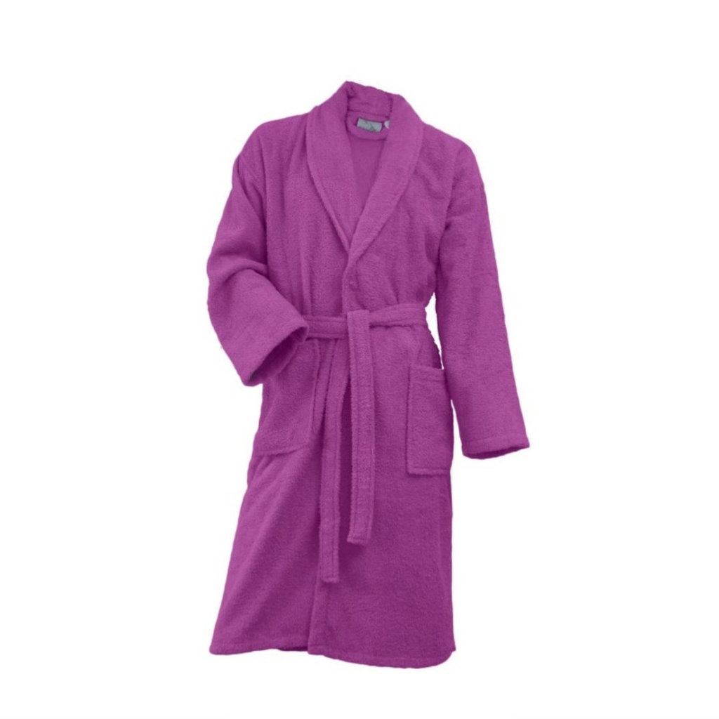 Albornoz Rizo, Color Morado, 100% Algodón, Stilia