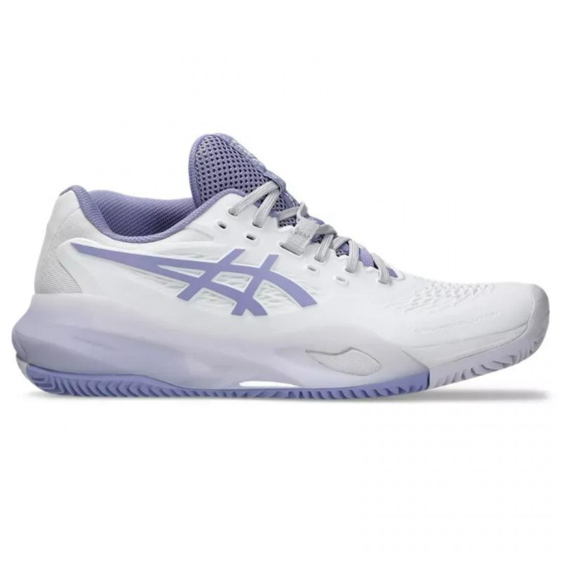 Zapatillas de Padel Asics Gel Resolution X Clay Blanco Lila Mujer