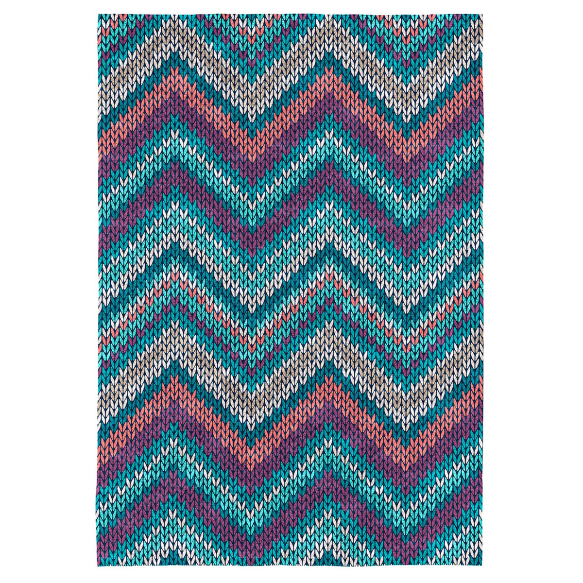 NAF NAF - Alfombra decorativa PUNTO multicolor. Varios tamaños disponibles.