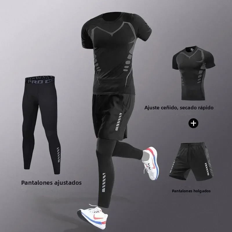TK Conjunto De Entrenamiento Para Hombres Fibra De Hielo Secado Rápido Running Fitness Completo Para Maratón Ciclismo Gimnasio