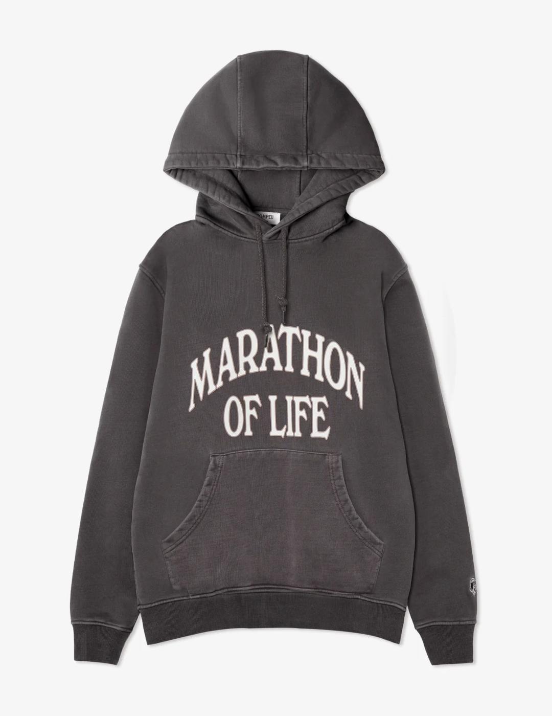 POMPEII HOODIE MARATHON MARRON