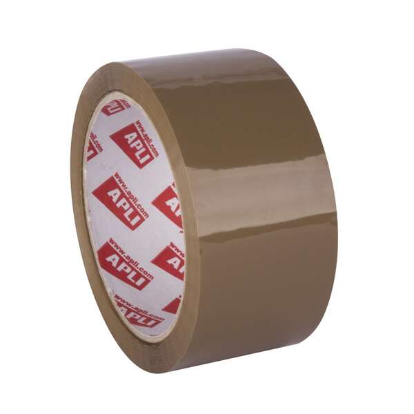 Apli precinto acrilico marron - pp - brillante - 48 mm x 66 m 25 ?m (36 uds)