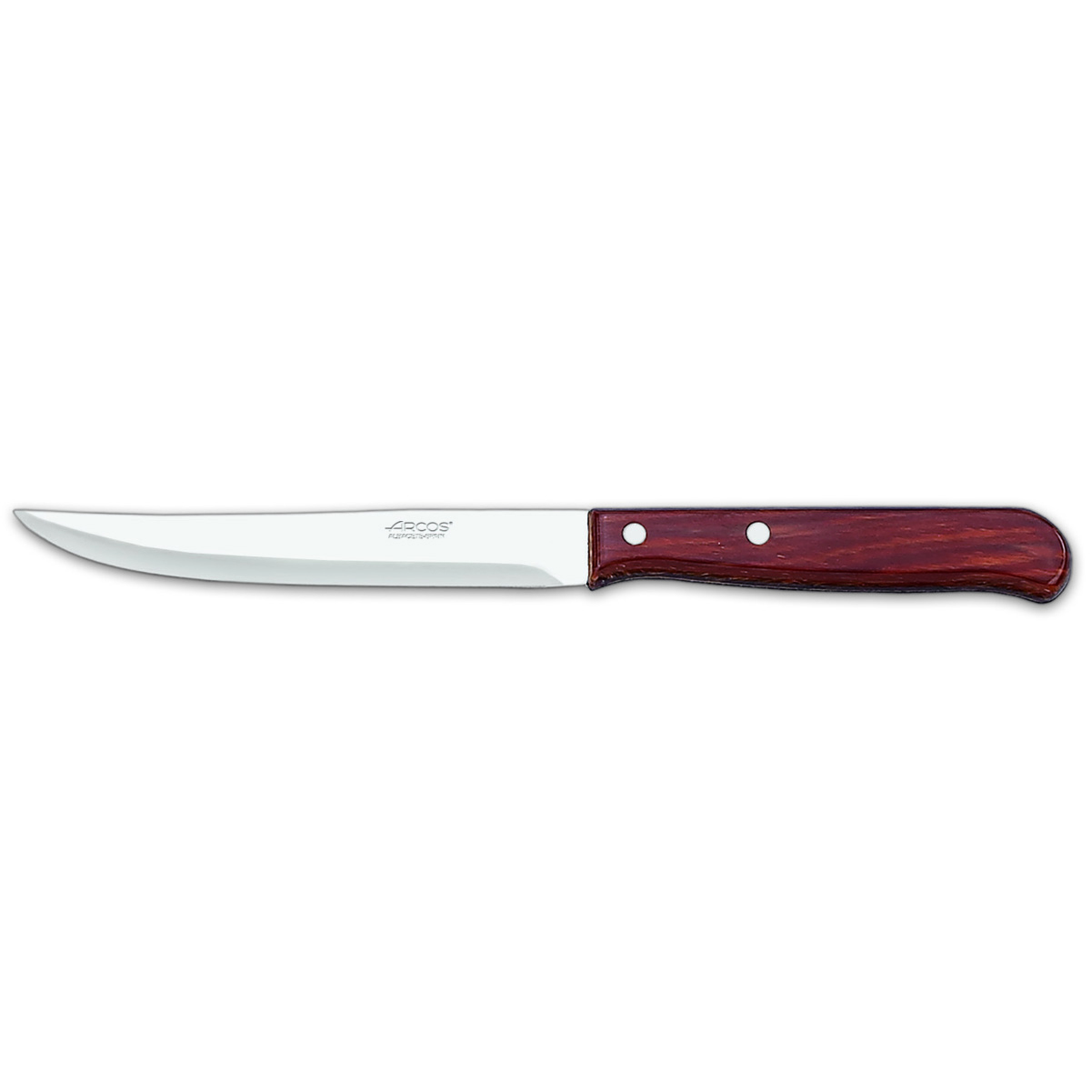 Cuchillo Para Cocina Arcos Latina 100601 De Acero Inoxidable Nitrum Y Mango De Madera Comprimida Con Hoja De 13 Cm En Blíster