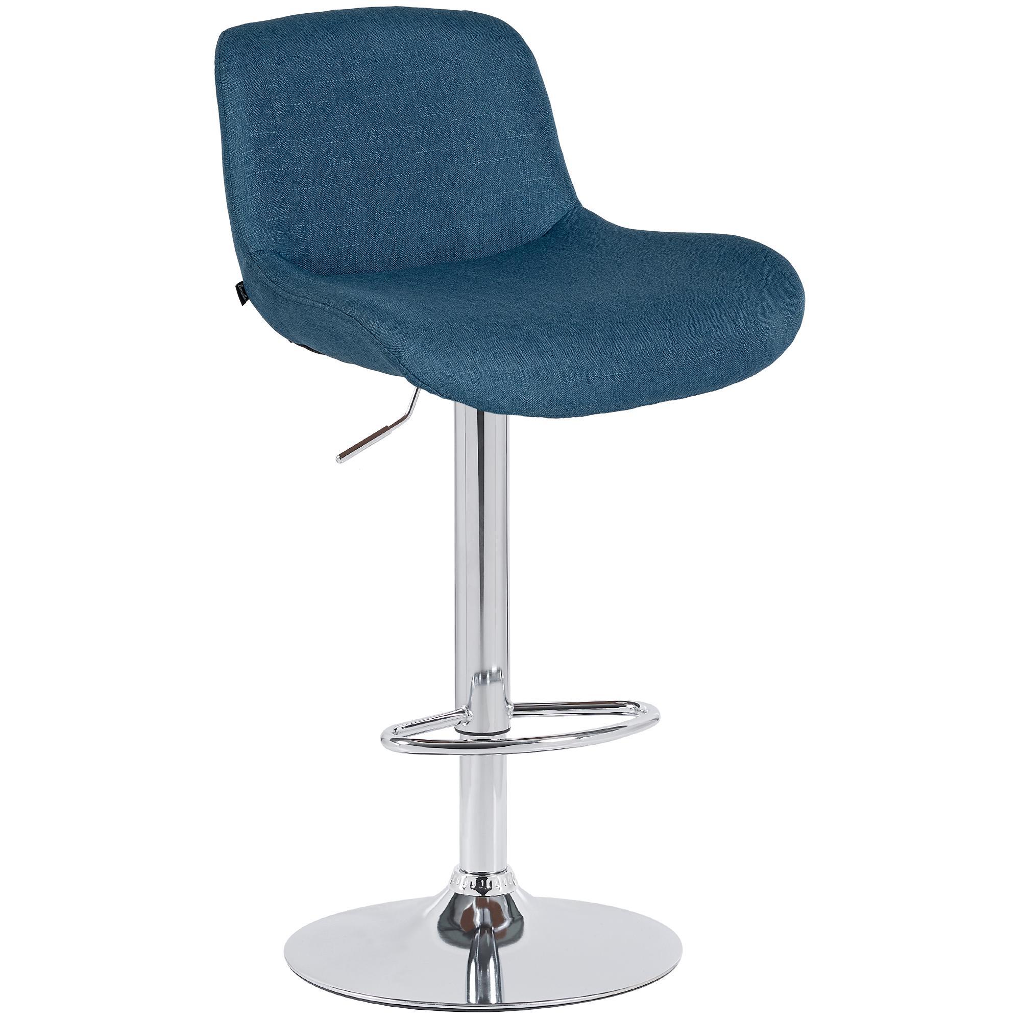 Barhocker Solon Chrom Stoff