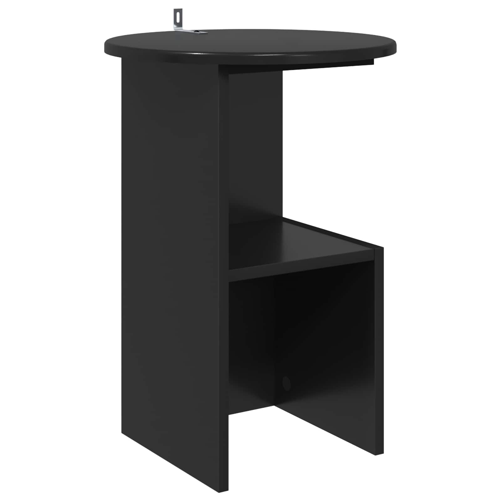 vidaXL Mesa lateral Ø 39,5 x 55 cm Madera de Ingeniería Multicolor