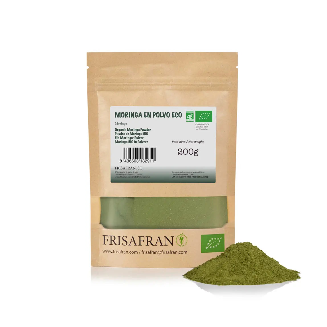 Moringa en Polvo Ecológica   -   FRISAFRAN