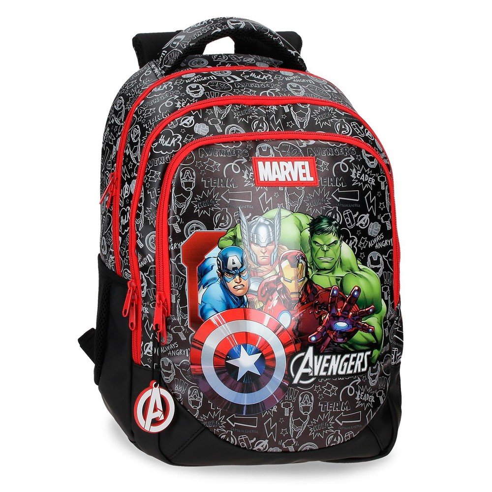 JOUMMA MOCHILA ESCOLAR TRIPLE TEAM AVANGERS 42 CM ADAPT A CARRO 320026 TEAM AVENGERS 14x28x42 Cms.