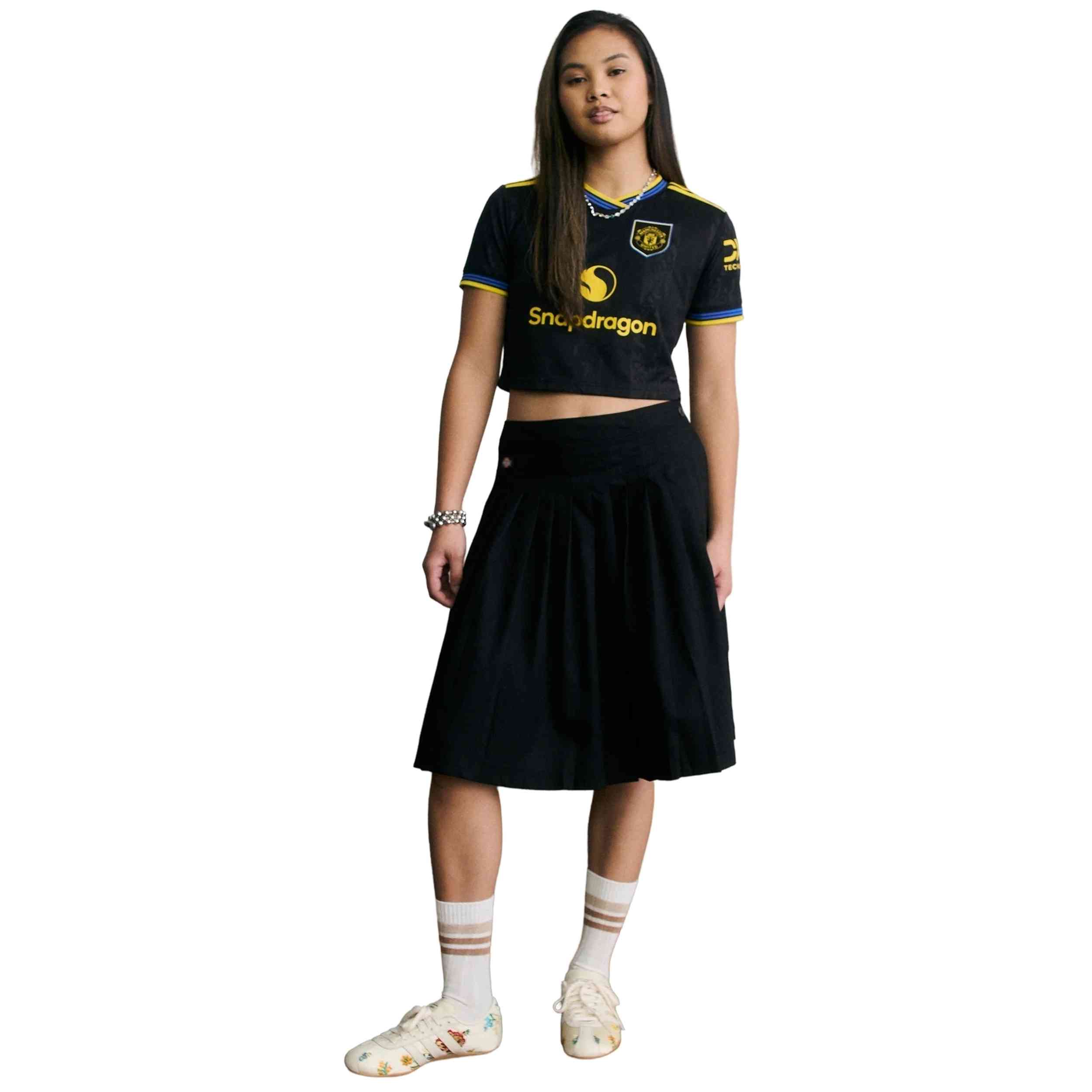 Camiseta De Futbol Adidas modelo Manchester United 25/26 Third para hombre y mujer en color Negro