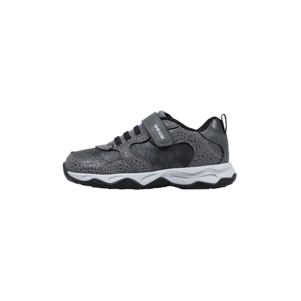 Geox J CALCO GIRL A Deportivas Planas niña Gris