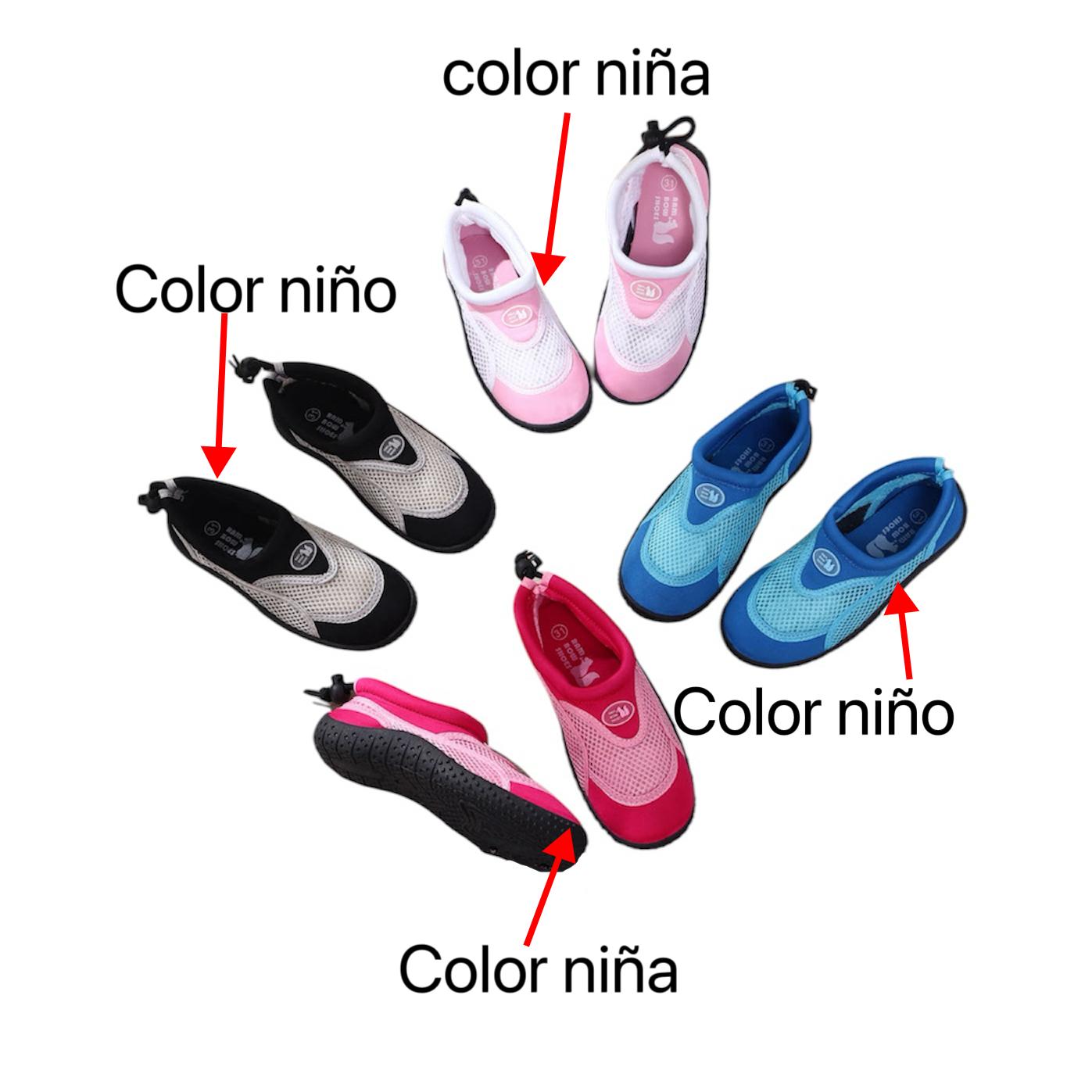 Escarpines infantil . Zapatillas de Agua Secado Rápido niños Zapatos de Playa Barefoot Calzado Minimalista Zapatillas para Deporte Trail Natación y Acuáticos ,Zapatos de Agua infantil Escarpines Deportes Acuáticos Zapatos de Playa Calzado Surf Escarpines