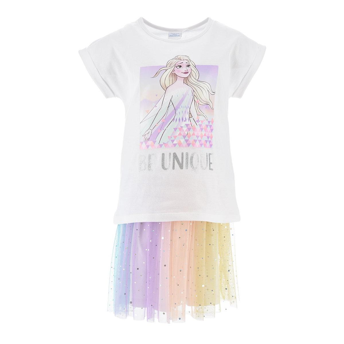 Sun City Conjunto verano dos piezas blanco Frozen Disney
