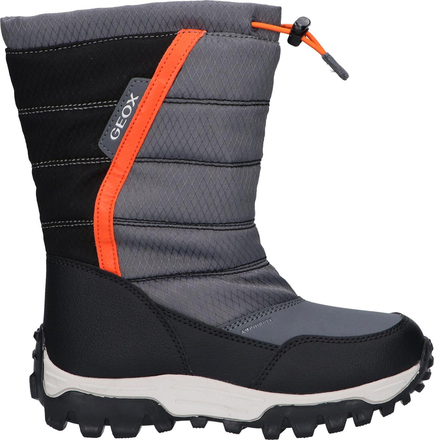 Girl and Child Boots GEOX J26FRA 0FU50 J HIMALAYA BOY B ABX C0904 DK GREY-ORANGE