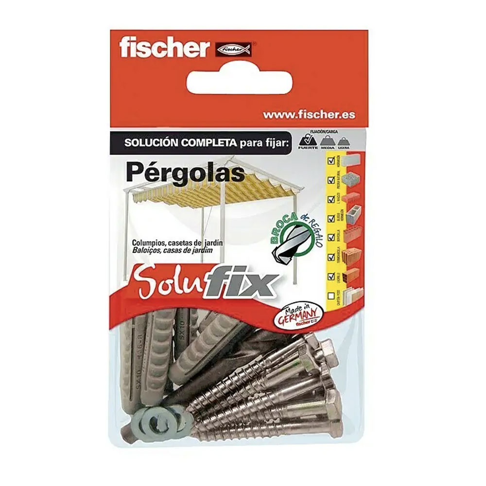 KIT FIJACIÓN PERGOLAS 502679 SOLUFIX FISCHER