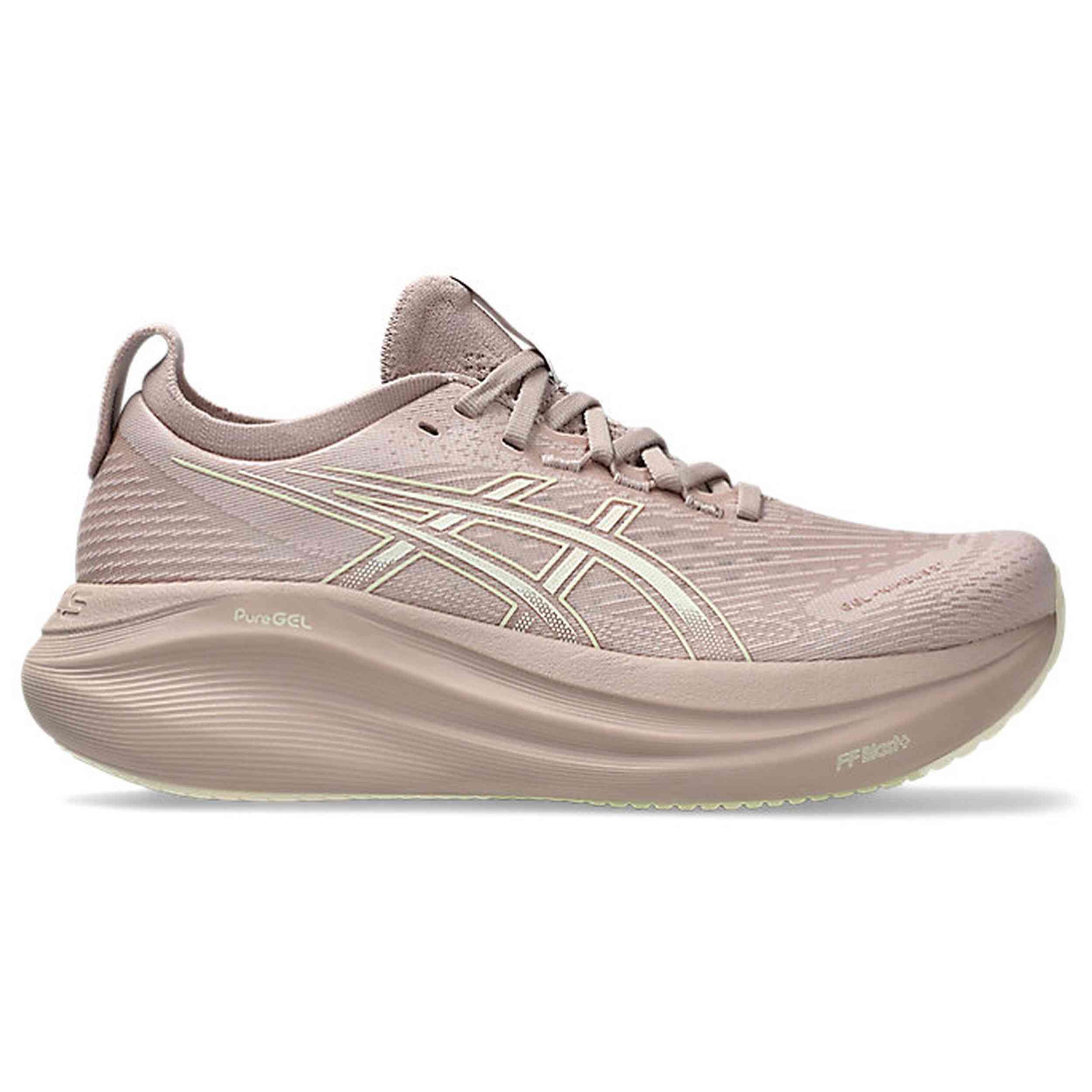 Zapatillas De Running Asics modelo Gel Nimbus 27 para Mujer en color Beige