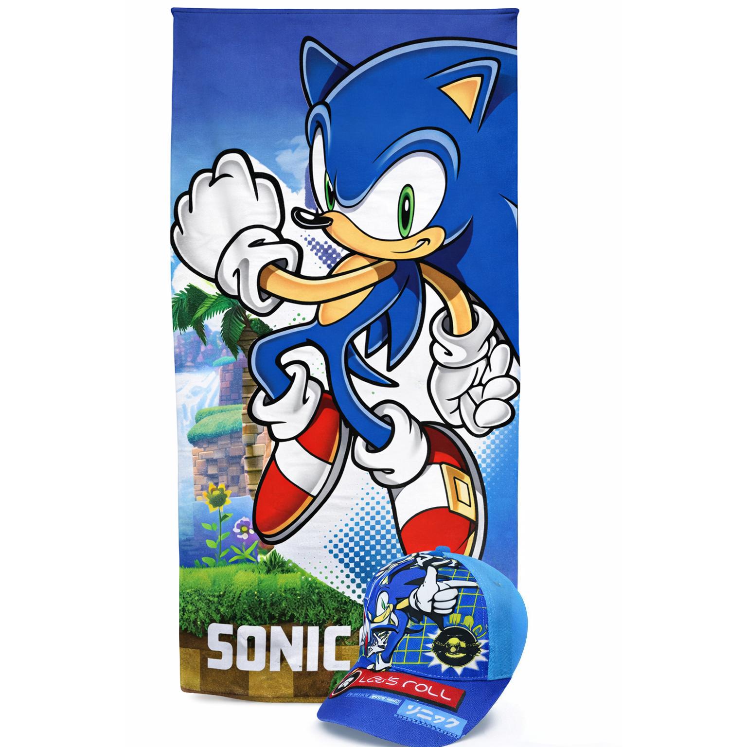 Pack Playa Niño 2 en 1 Toalla Microfibra 140x70 Secado Rápido + Gorra Ajustable Set Verano Infantil Piscina Playa Regalo Niños Pokémon Minecraft Stitch Frozen Bluey Dragon Ball Sonic