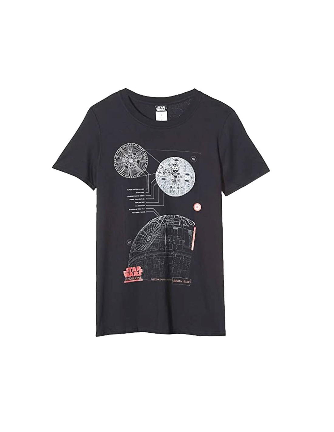 Camiseta Azul Star Wars Death Star Navy L