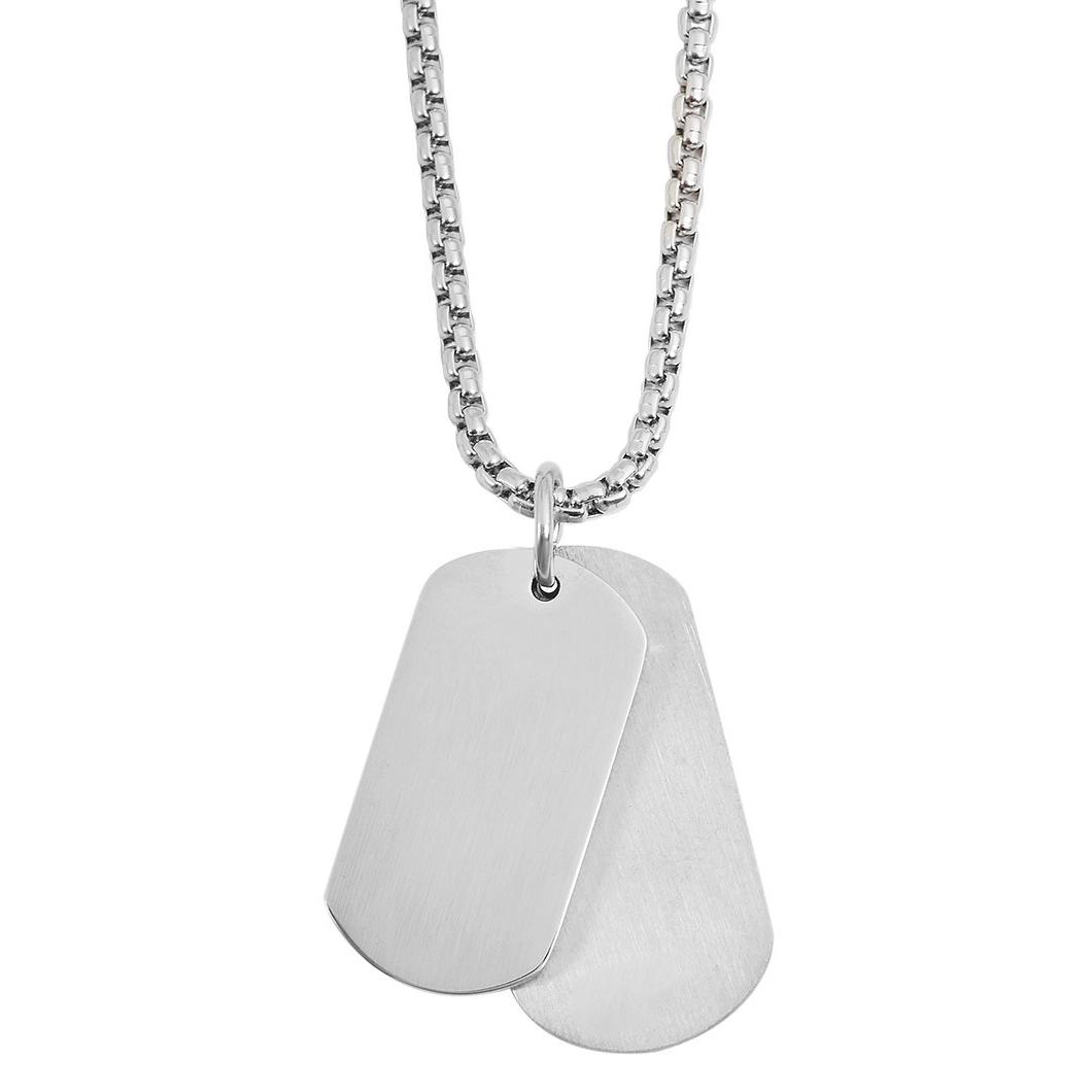 Akzent® Collar Prateado em Aço Inoxidável - 0306