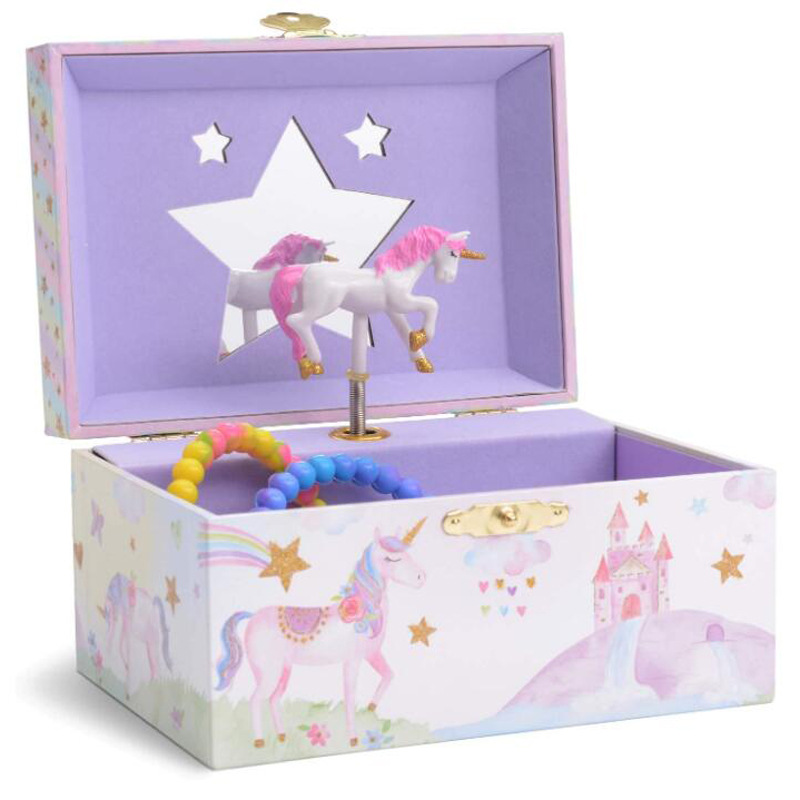 Caja de Música Infantil Unicornio - Joyero Bailarín Multifunción (Regalo de Cumpleaños con Mecanismo Musical)