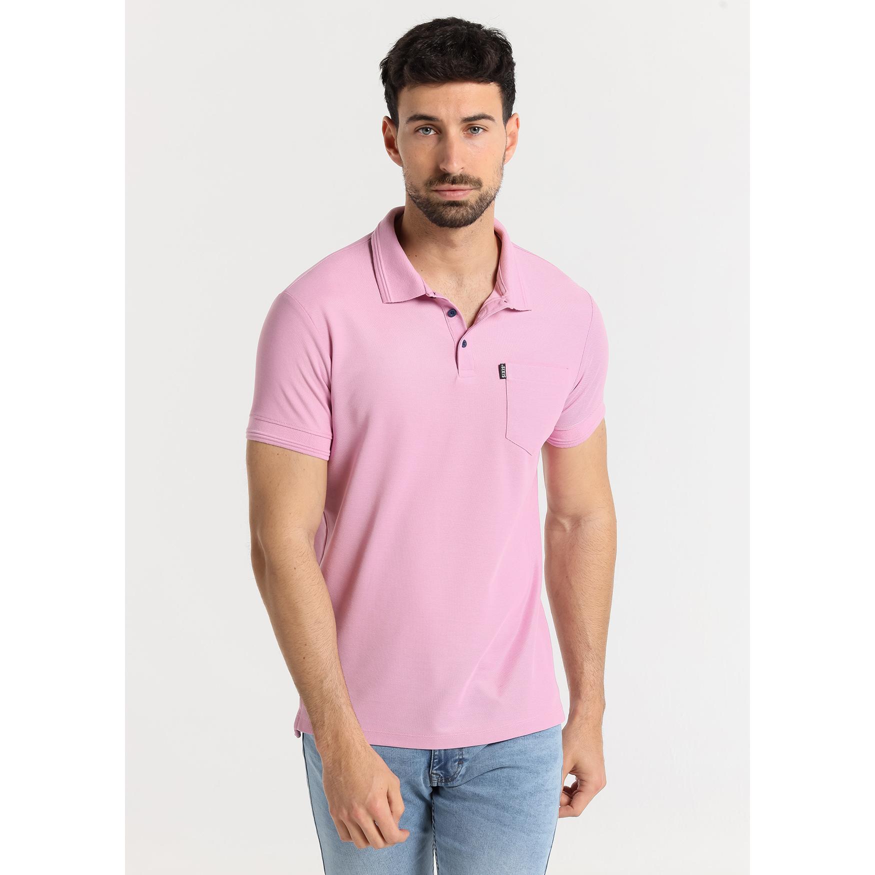 SIX VALVES - Polo Chest Pocket Purple