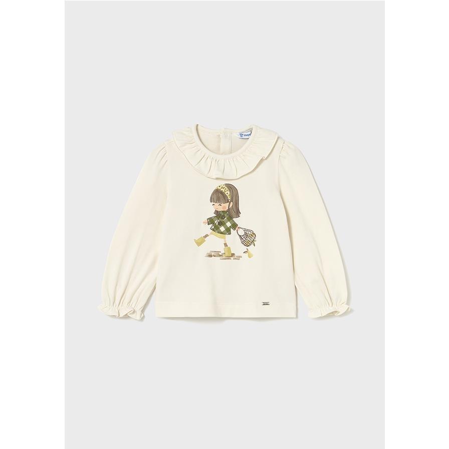 Mayoral - Camiseta para niña de la colección M/L, diseño cómodo y suave, ideal para uso diario en primavera y verano