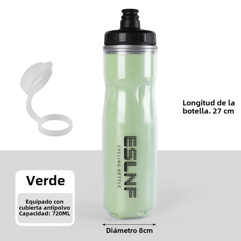 CA Botella De Agua Para Bicicleta ESLNF 720ml Insulada Y Desechable Para Ciclismo Montaña Y Carretera Bebida Directa Material PP5