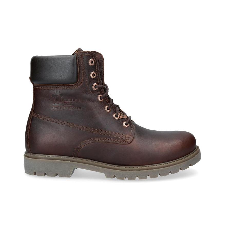 Panama Jack 03 C52 Napa Grass Castaño, forro entero de piel, plantilla extraible Waterproof.