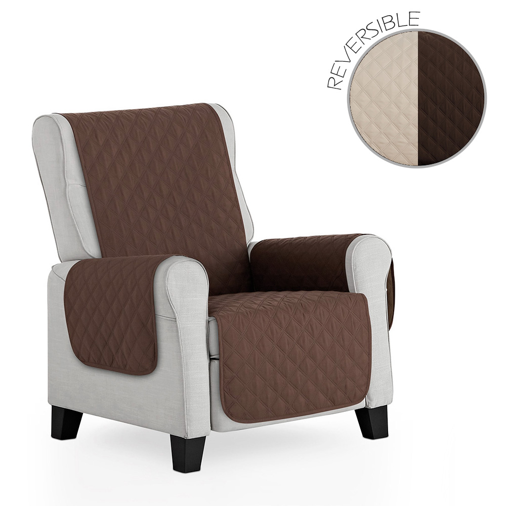 NORDIC HOME Cubre Sillón Reversible Acolchado Mau